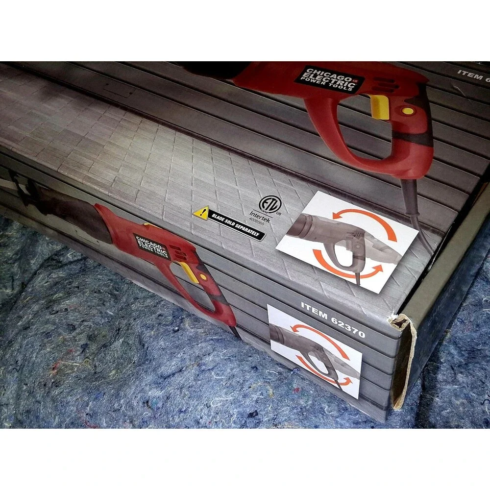 Chicago Electric 6 Amp Reciprocating Saw with Rotating Handle